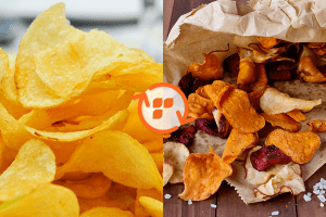 Potato Chips vs Baked Veggie Chips