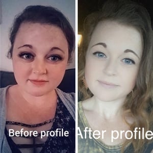 Katelyn lost 60 pounds with Profile by Sanford. 