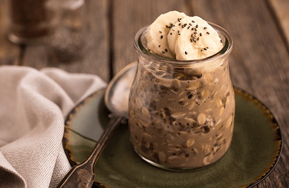 Delicious Brownie Batter Overnight Oats