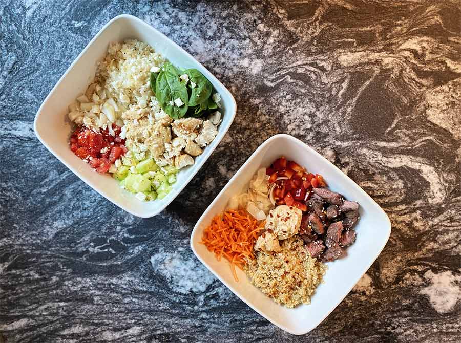Healthy and delicious food bowl.