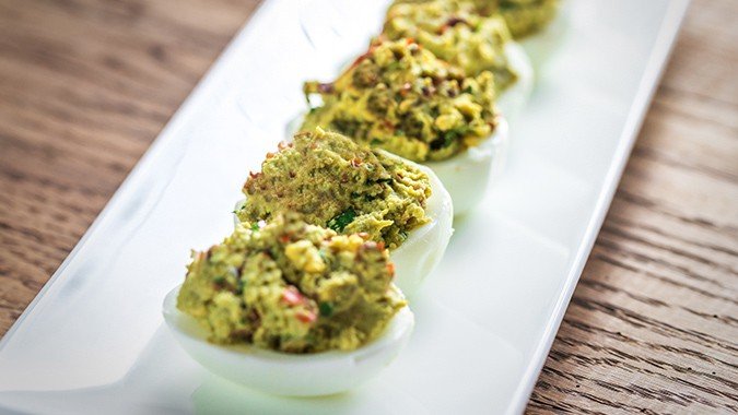 Tasty Guacamole Deviled Eggs