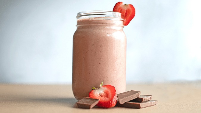 Tasty Chocolate and Strawberry Shake