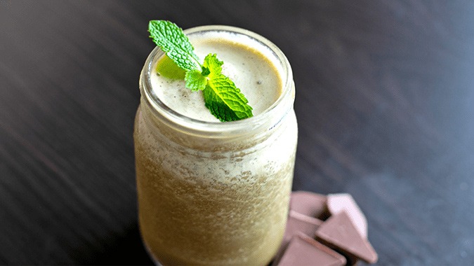 Double Chocolate Mint Chip Shake