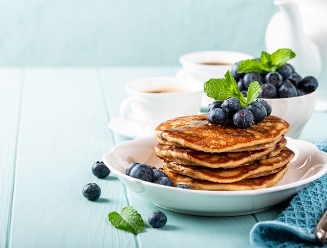 Chocolatey Coffee House Pancakes