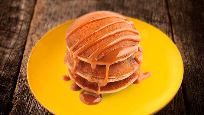 Decadent Salted Caramel Pancakes