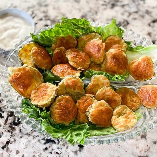 Zesty and Crispy Air Fried Fried Pickles