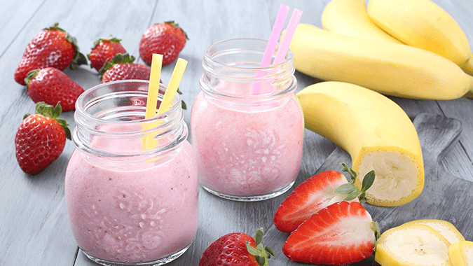 Strawberry Banana Cheesecake Shake