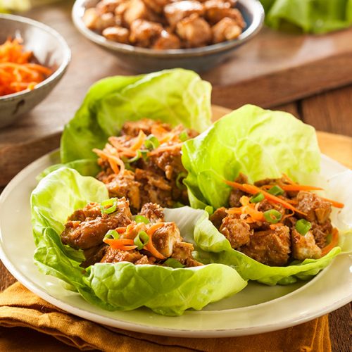 Healthy Thai Lettuce Wraps Recipe