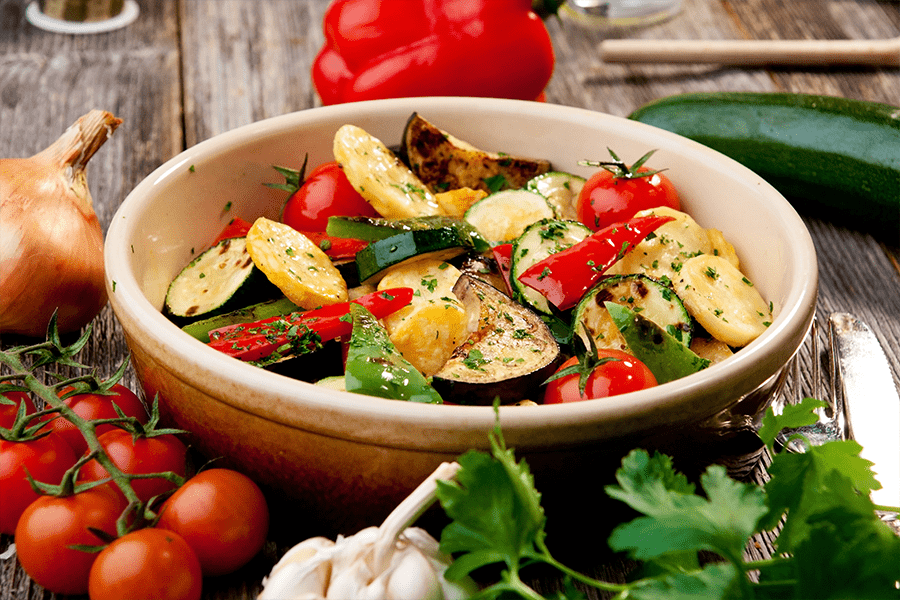 Fresh Summer Zucchini Tomato Bake