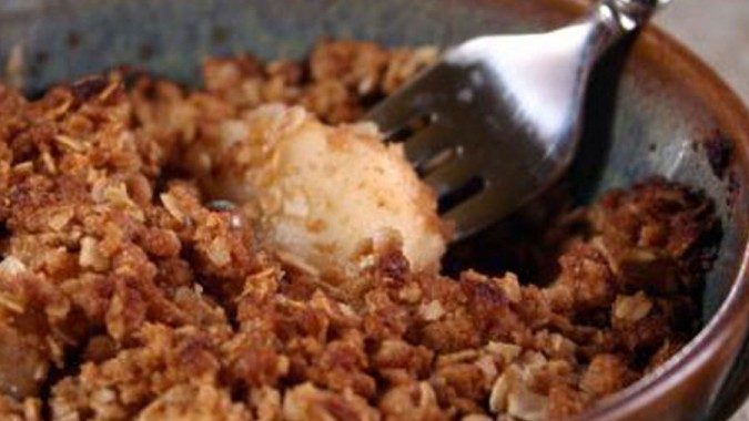 Delicious Low Carb Mock Apple Crisp