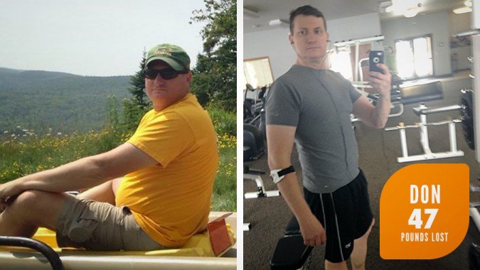 Don lost 47 pounds on Profile