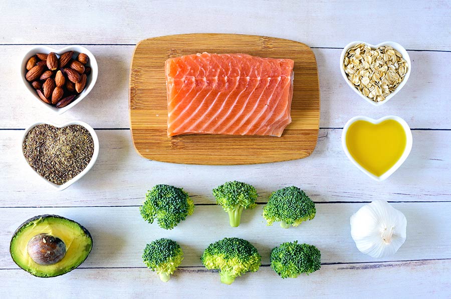 ingredients for a salmon dish
