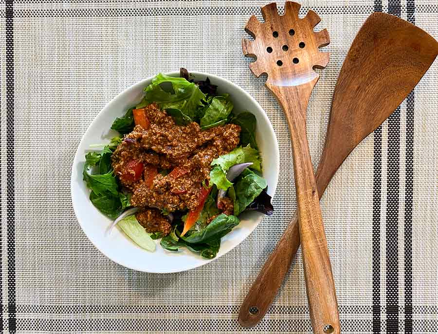 Sloppy Joe Hot and Cold Salad