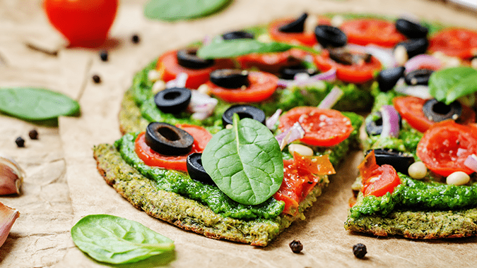 Spinach Pizza Crust