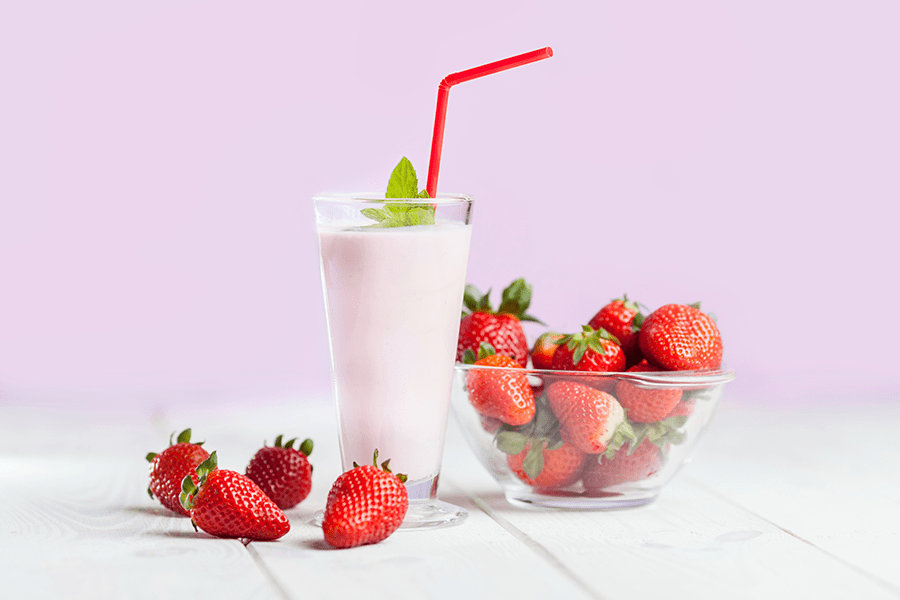 Profile Strawberries and Cream Shake