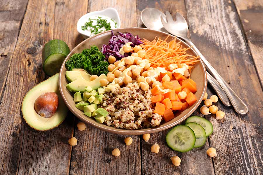 Tofu Hummus Bowl