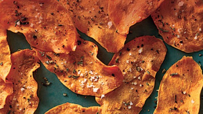 Low Carb Microwave Sweet Potato Chips