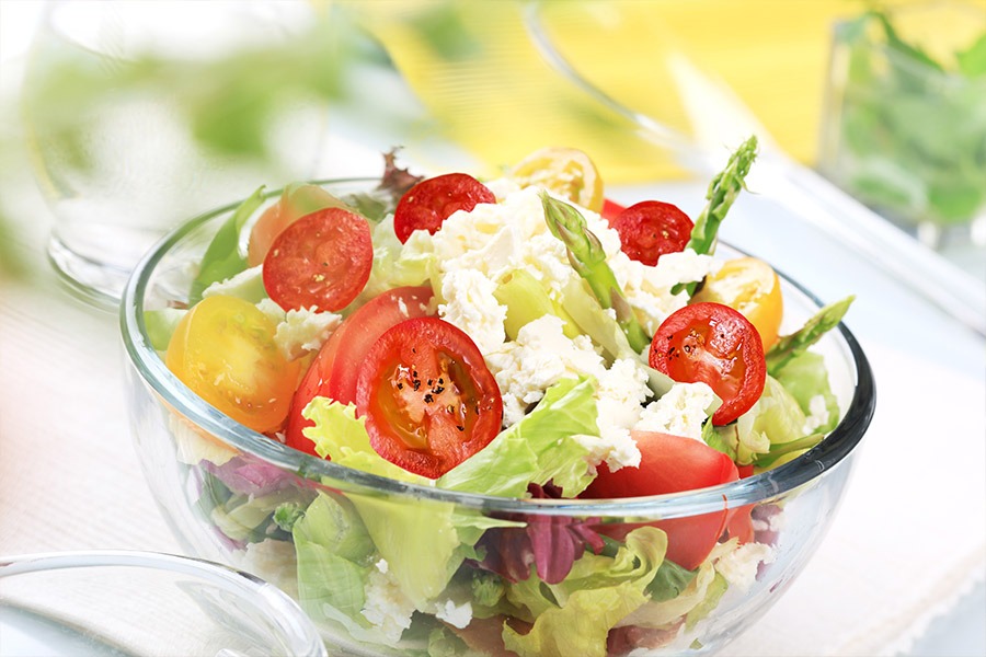 Asparagus, Tomato and Feta Salad