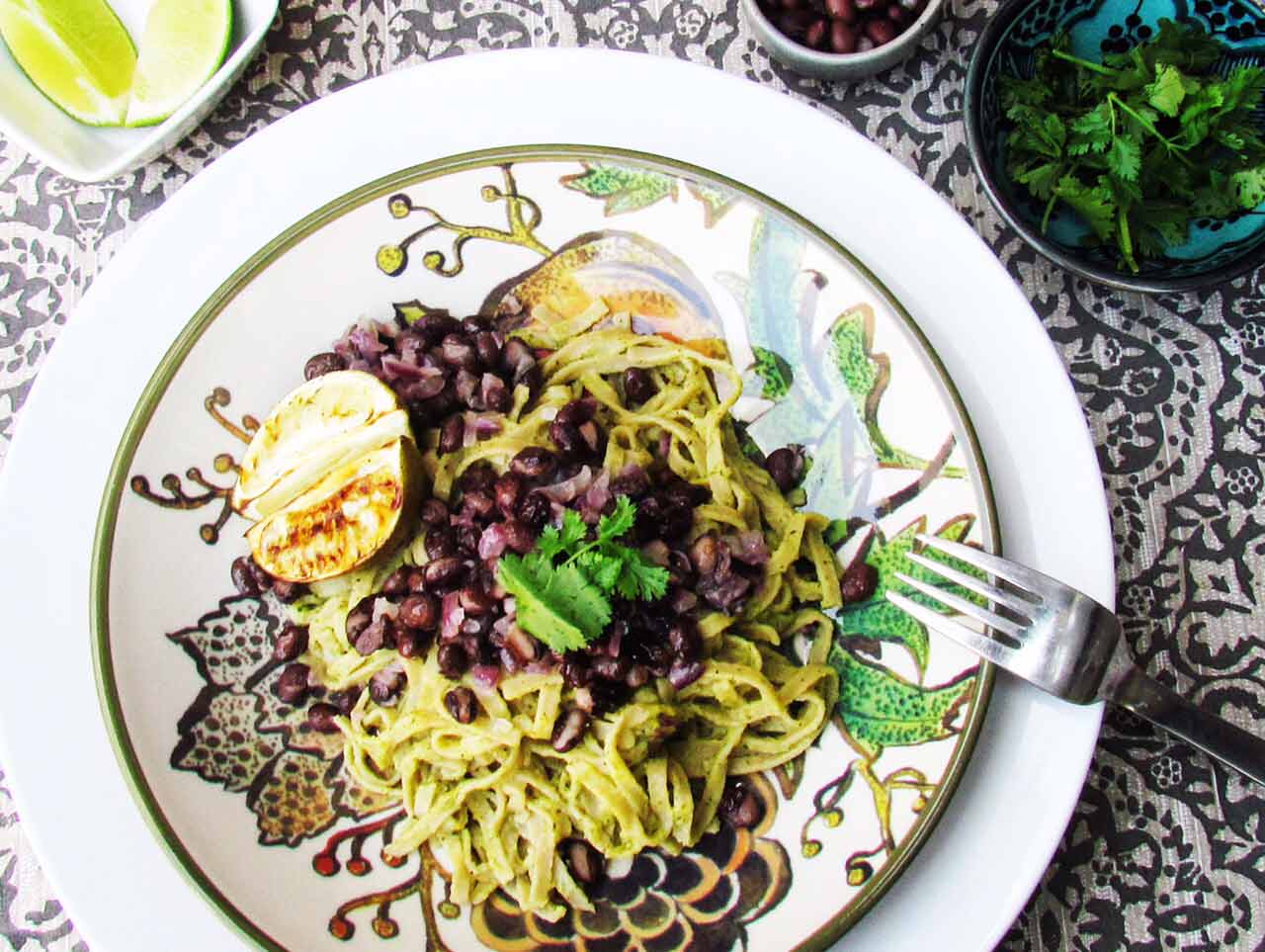 Mexican Avocado Linguine